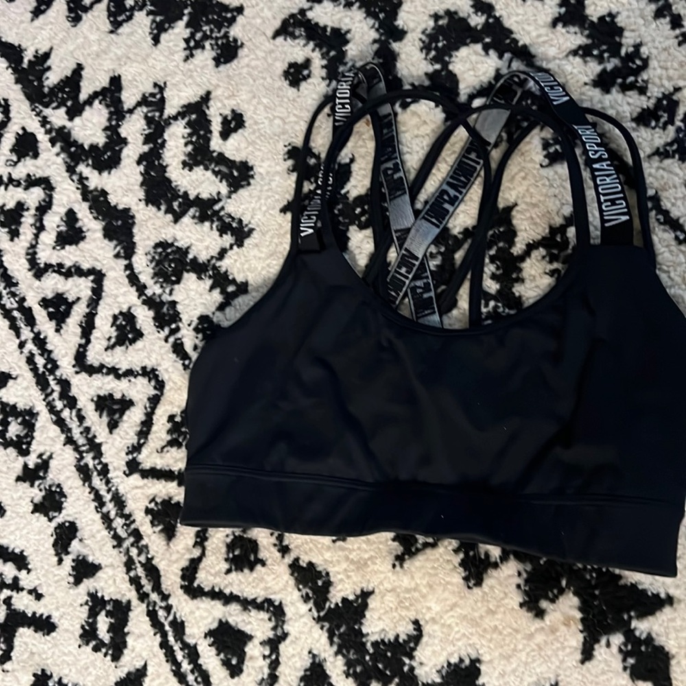 Victoria Secret Pink sports bra S triple strap Criss cross back